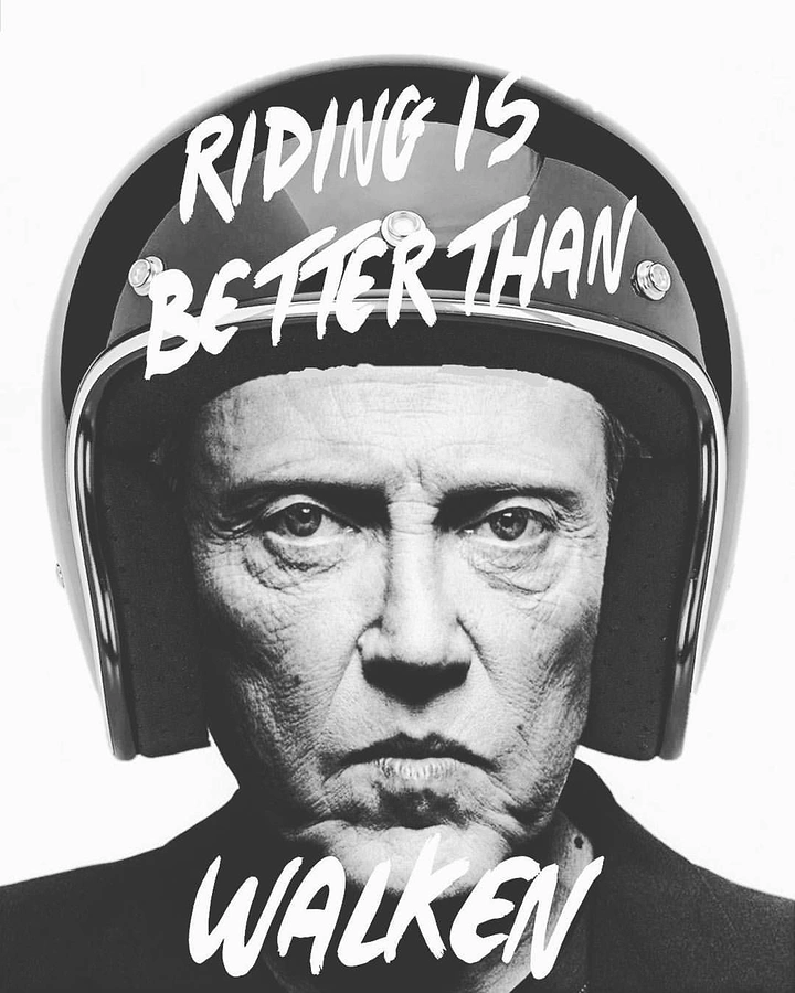 Helmets & Riding Gear creative ad: Portrait humorously integrated into helmet