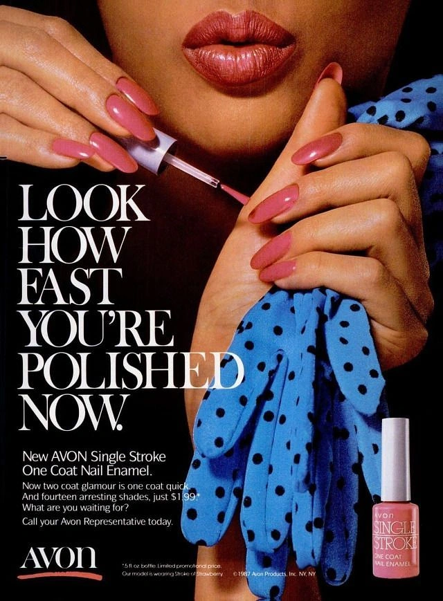 Nail Polish Brands creative ad: Polished pun with fashion portrait