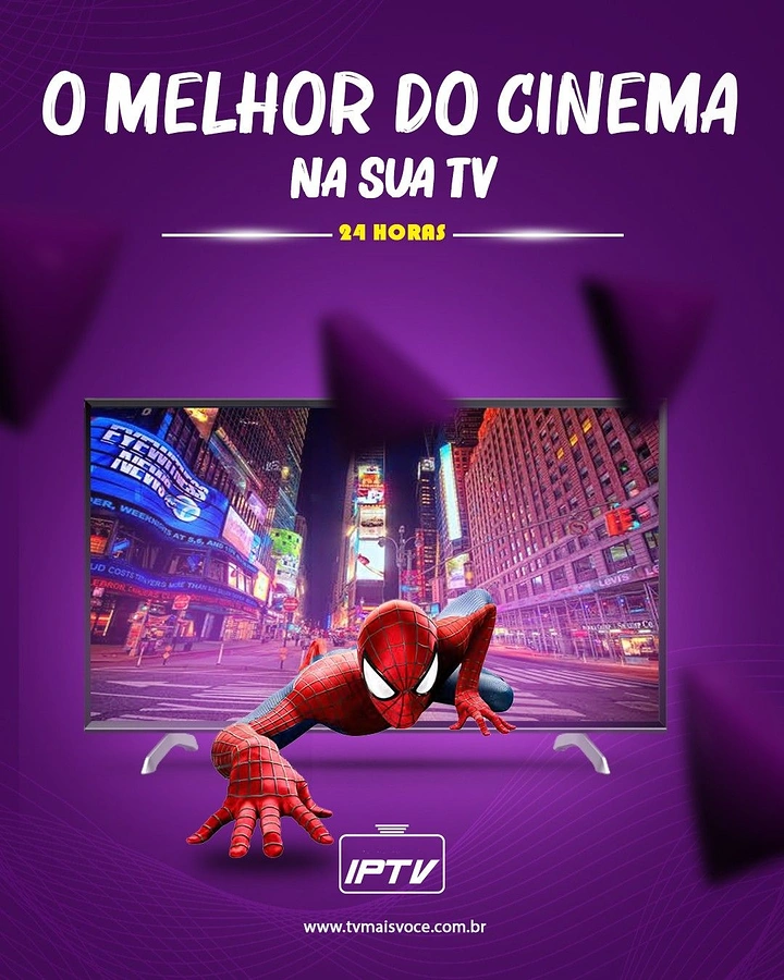 Streaming, OTT & TV Channels creative ad: Spider-Man emerging from television screen