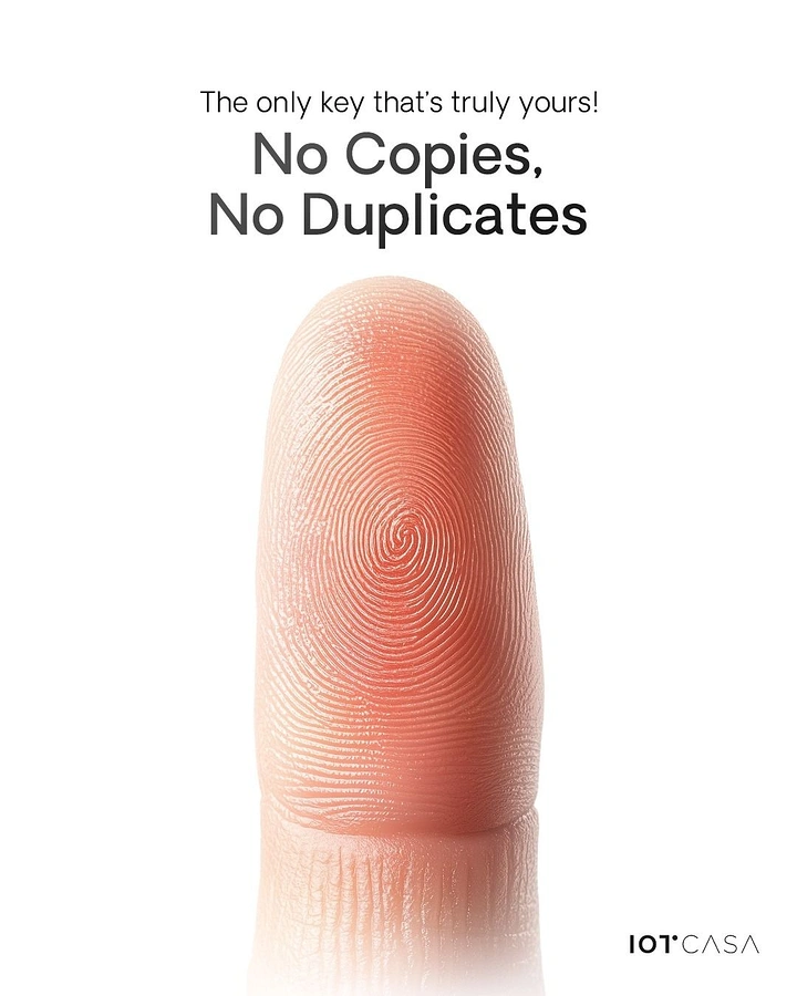 Locksmiths creative ad: Fingerprint as the uncopyable key