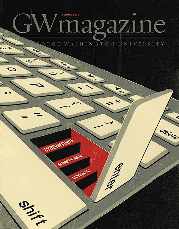 Cybersecurity Companies creative ad: Keyboard physically forms cybersecurity message