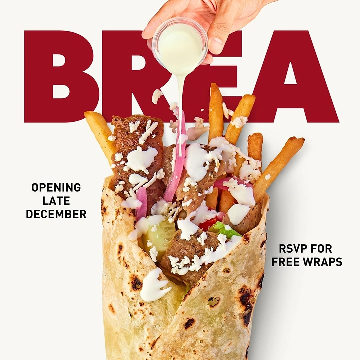 Cloud Kitchens & Food Trucks creative ad: Wrap bursting through bold headline