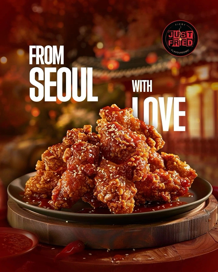 Korean Restaurants creative ad: Witty Seoul-love chicken campaign