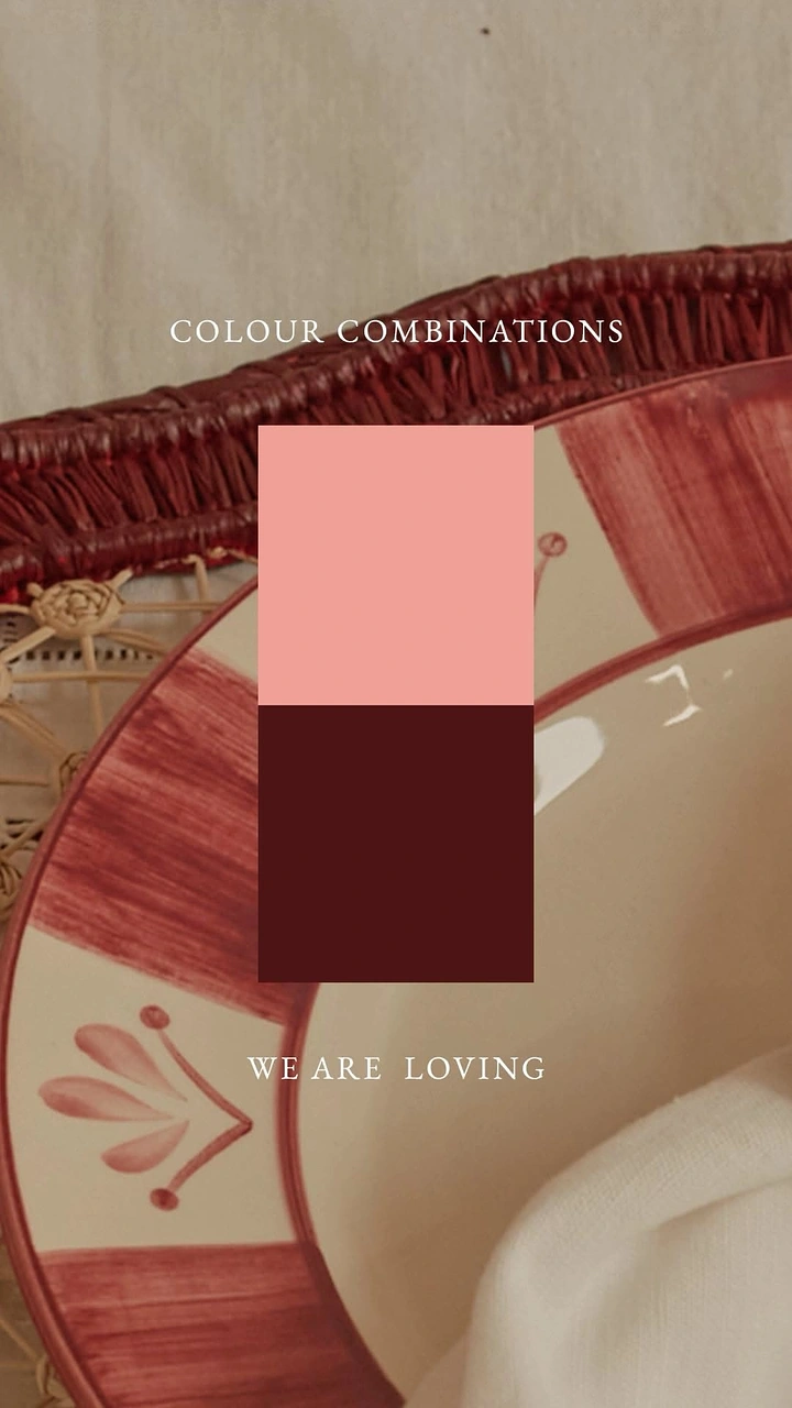 Tableware & Crockery creative ad: Tableware turned into a color palette