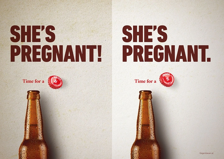 Creative ad: Dewy brown beer bottle tops with a bottle cap as word