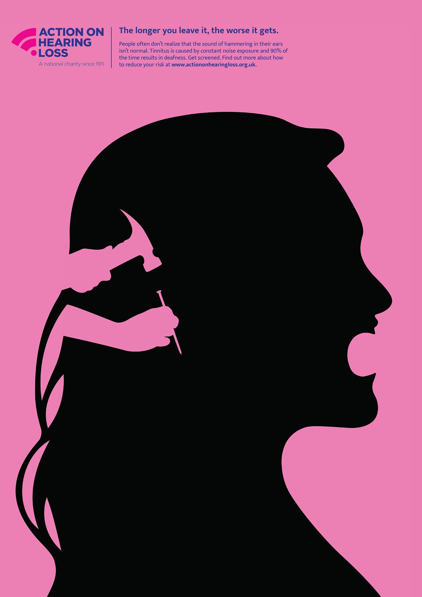 Story: Silhouette with plugged ear metaphor