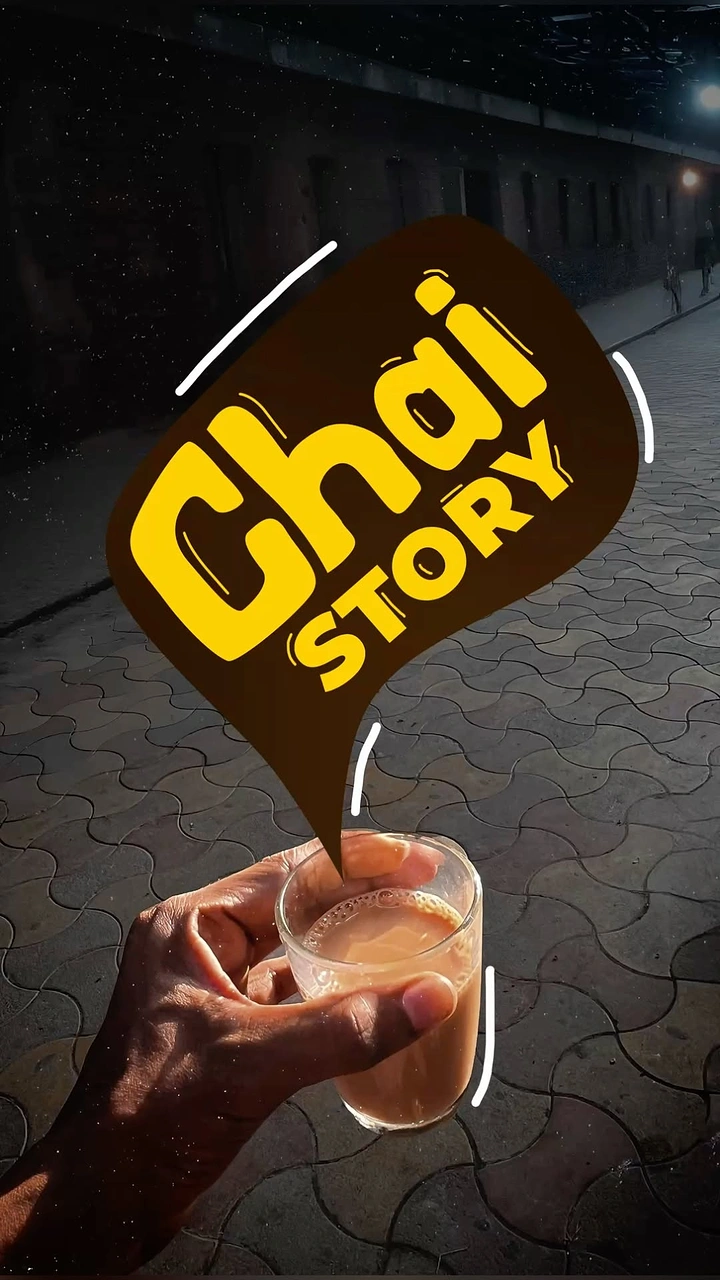 Tea & Chai Brands creative ad: Speech bubble 'Chai Story' rising from glass
