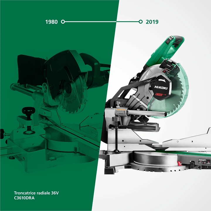 Power Tools creative ad: Split-era evolution creates clear concept