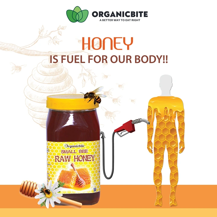 Honey Brands creative ad: Honey portrayed as body fuel