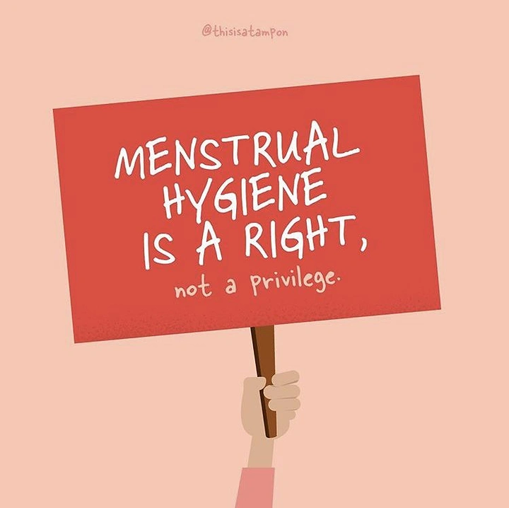 Period Care & Feminine Hygiene creative ad: Placard turns rights message into campaign visual