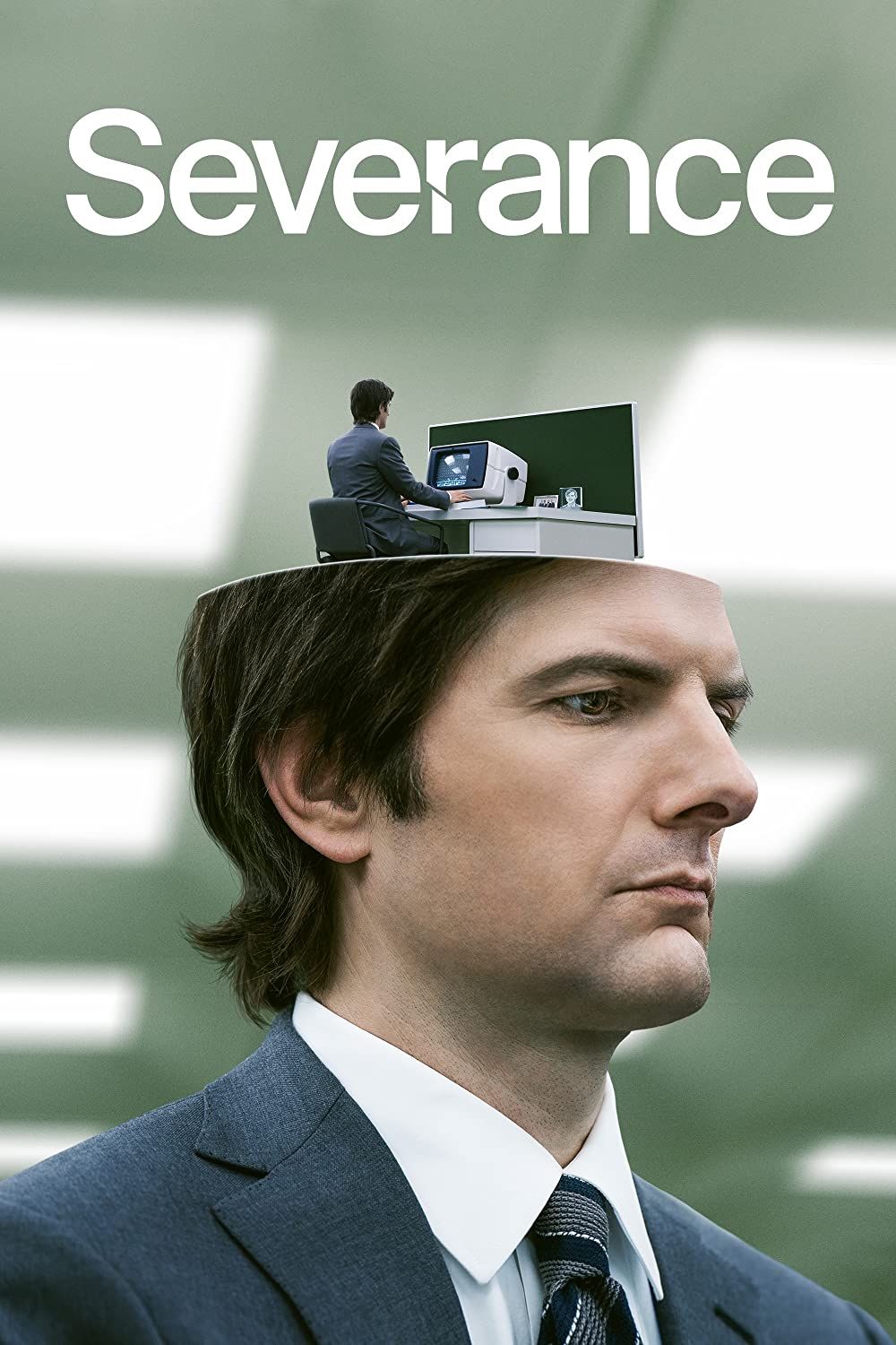 Story: Worker perched on oversized head