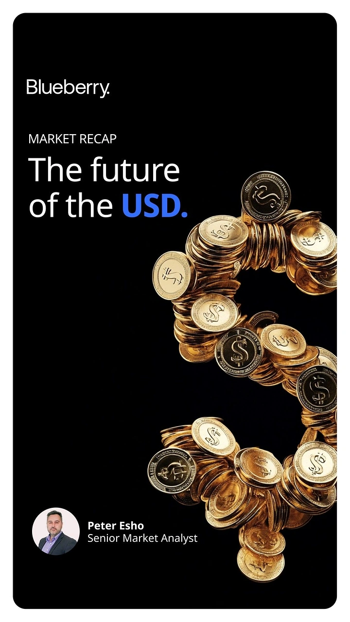 Stock Brokers & Investing creative ad: Gold coins form dollar sign