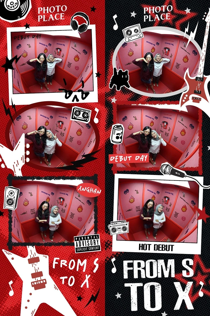 Photo Booth Rentals creative ad: Bold red campaign built around debut