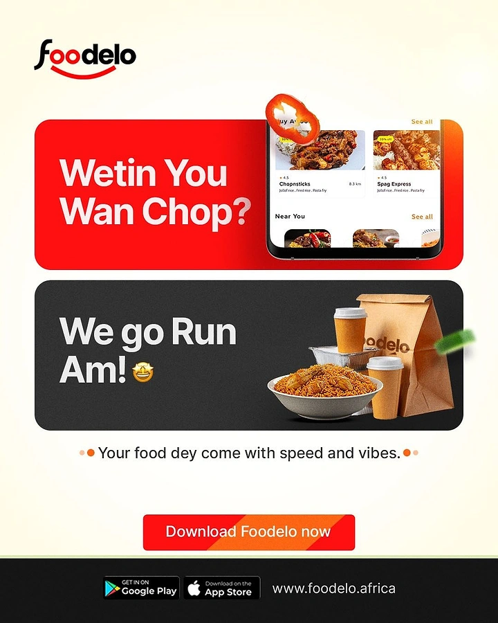 Food Delivery Apps creative ad: Humorous rain-and-chop delivery pun