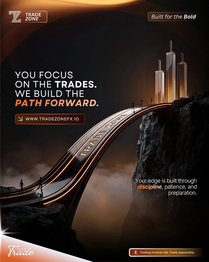 Stock Brokers & Investing creative ad: Chart-line bridge building path forward
