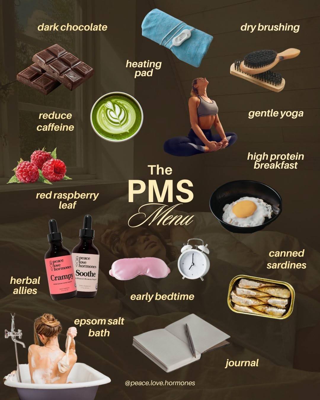 Instagram post: PMS menu metaphor organizes recommendations
