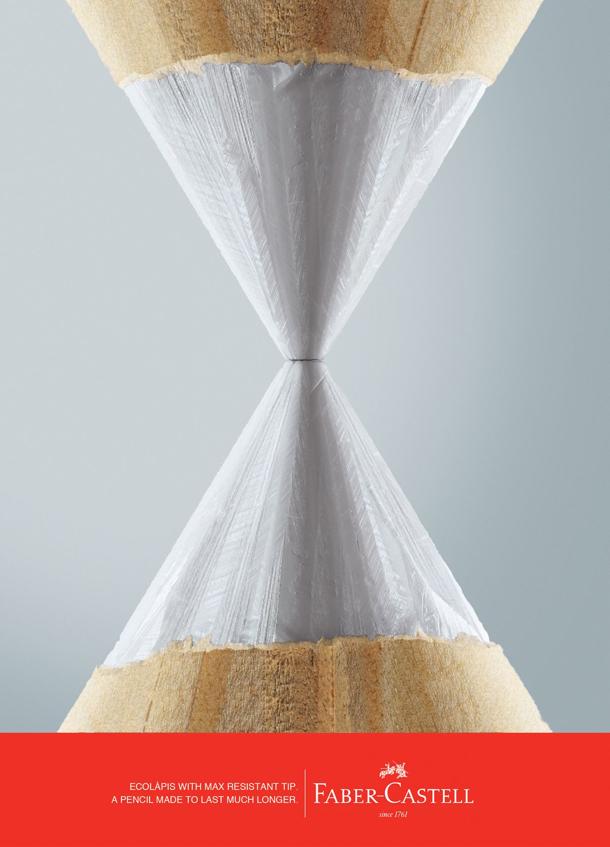 Poster: Two pencil tips forming an hourglass