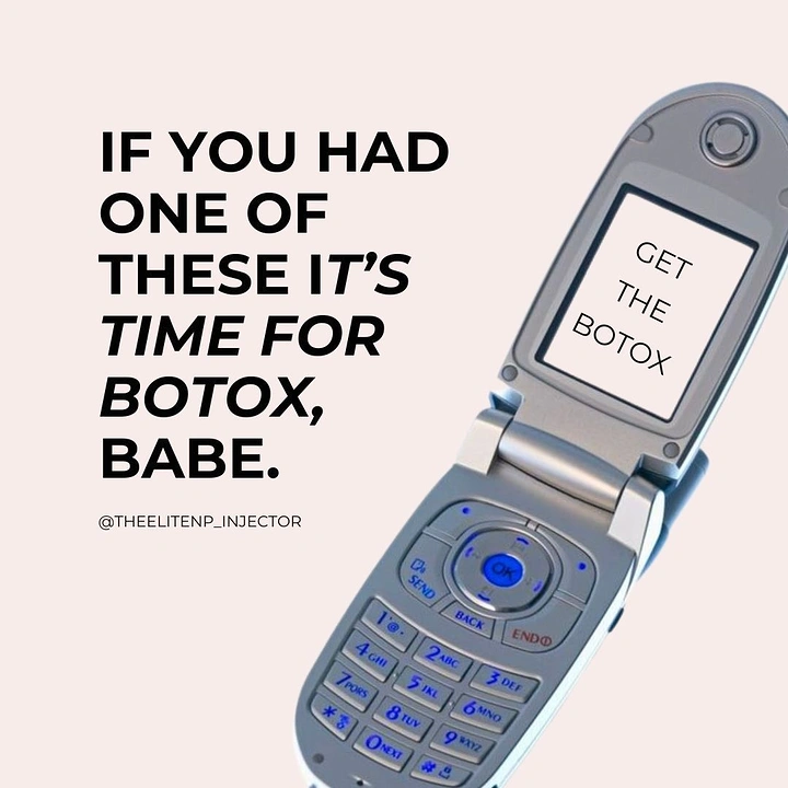 Plastic Surgery Clinics creative ad: Retro phone makes witty Botox prompt