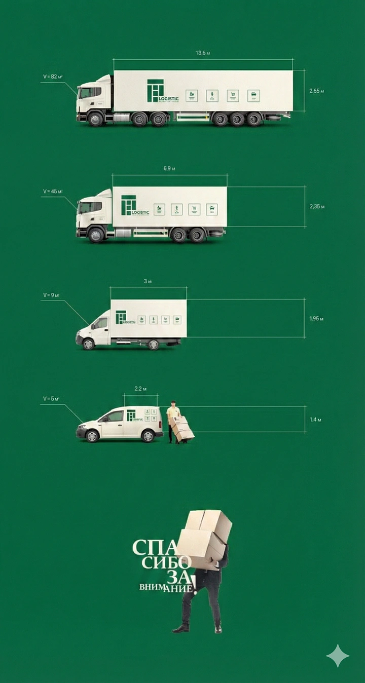 Movers & Packers creative ad: Vehicles shrinking down to man carrying box
