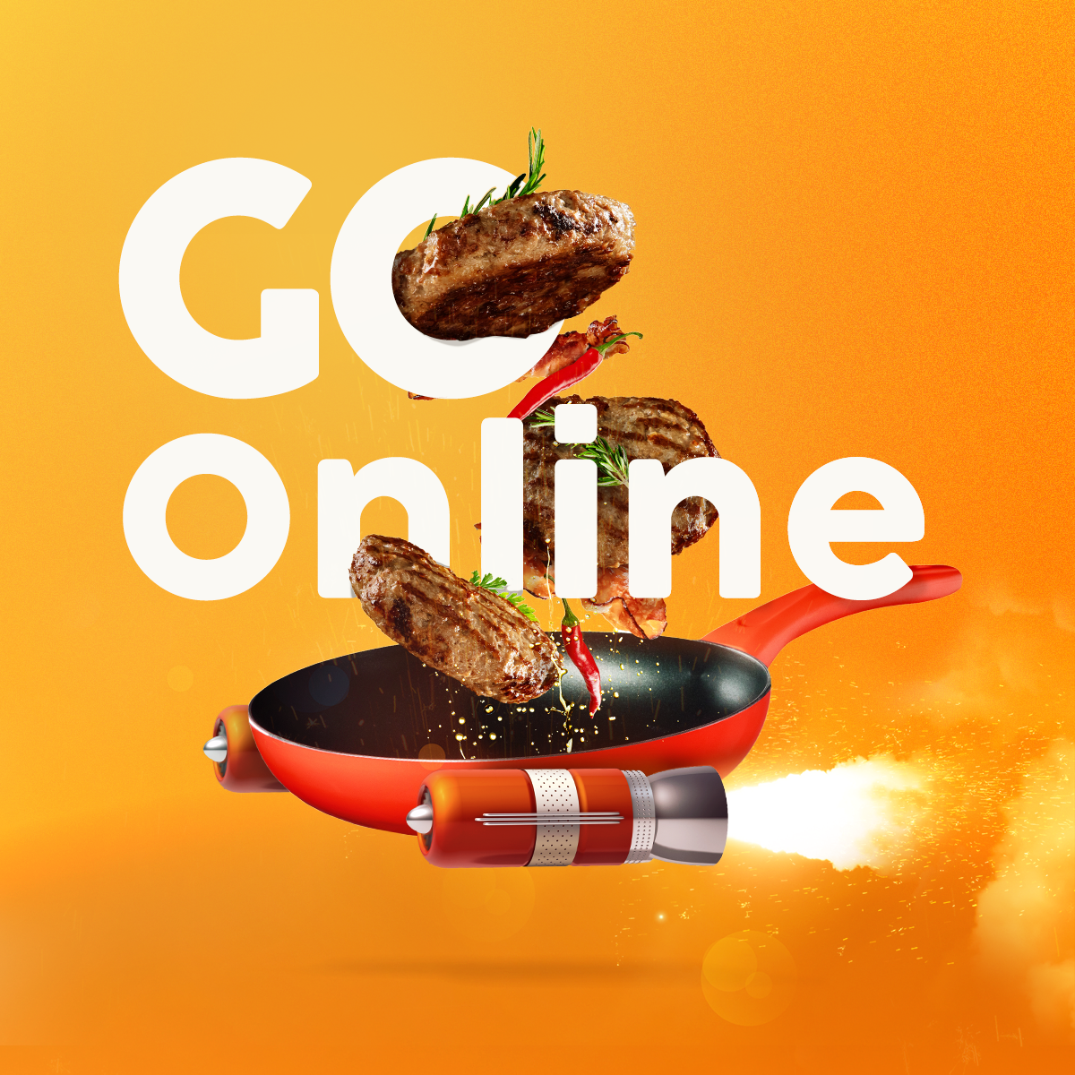 Instagram post: Rocket frying pan for going online