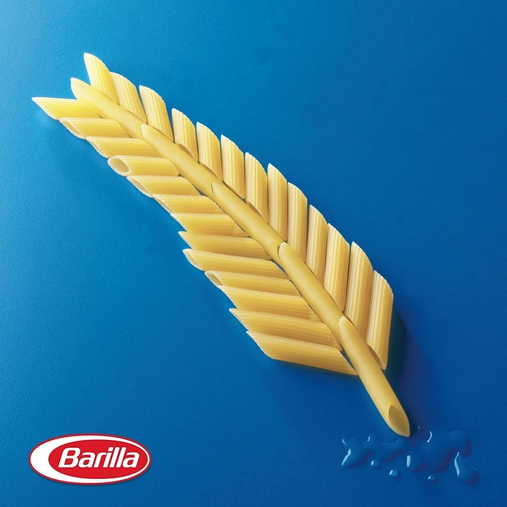 Instant Noodles & Pasta Brands creative ad: Penne transformed into a feather