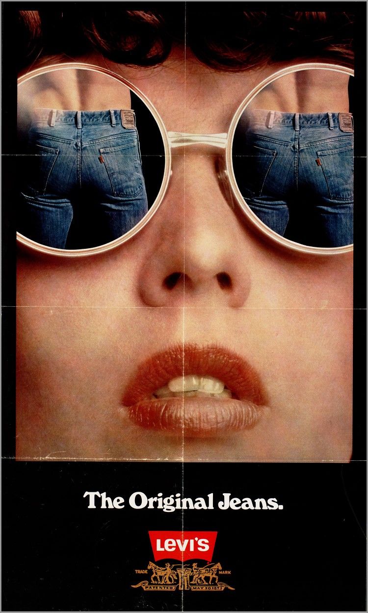 Story: Sunglasses reflection creates denim visual device