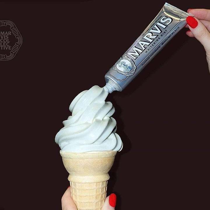 Toothpaste & Oral Care creative ad: Toothpaste transforms into an ice cream