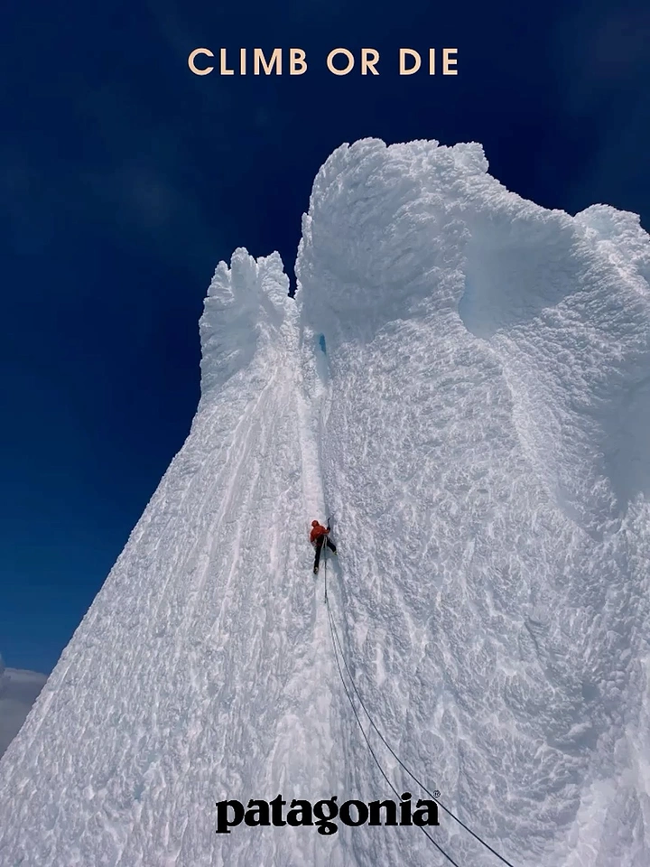 Adventure Sports & Trekking creative ad: Monumental scale sells climbing challenge