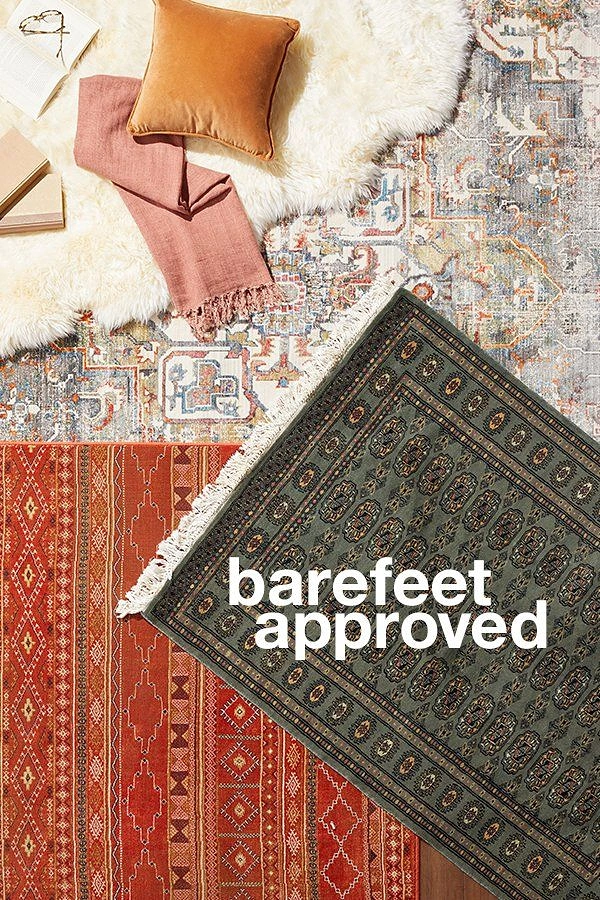 Rugs & Carpets creative ad: Barefeet-approved copy gives product personality