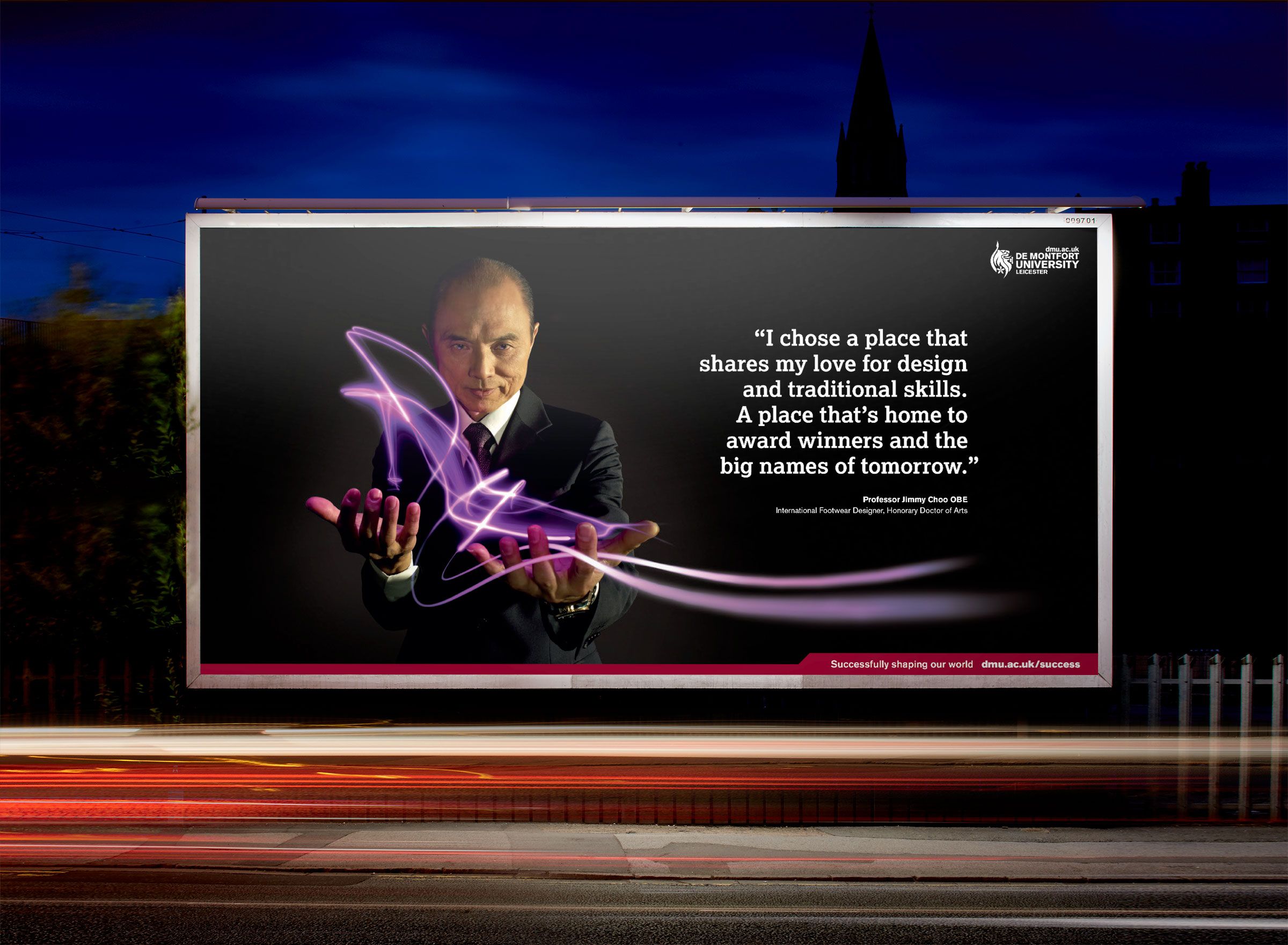 Banner: Lightning-hand metaphor gives campaign memorability