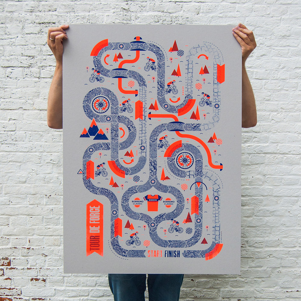 Instagram post: Oversized maze poster makes gameplay physical