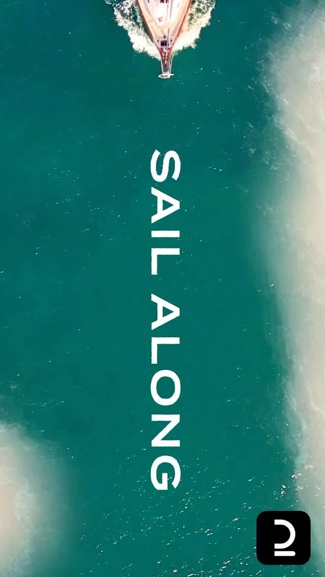 Cruises & Cruise Lines creative ad: Vertical type mirrors sailing direction
