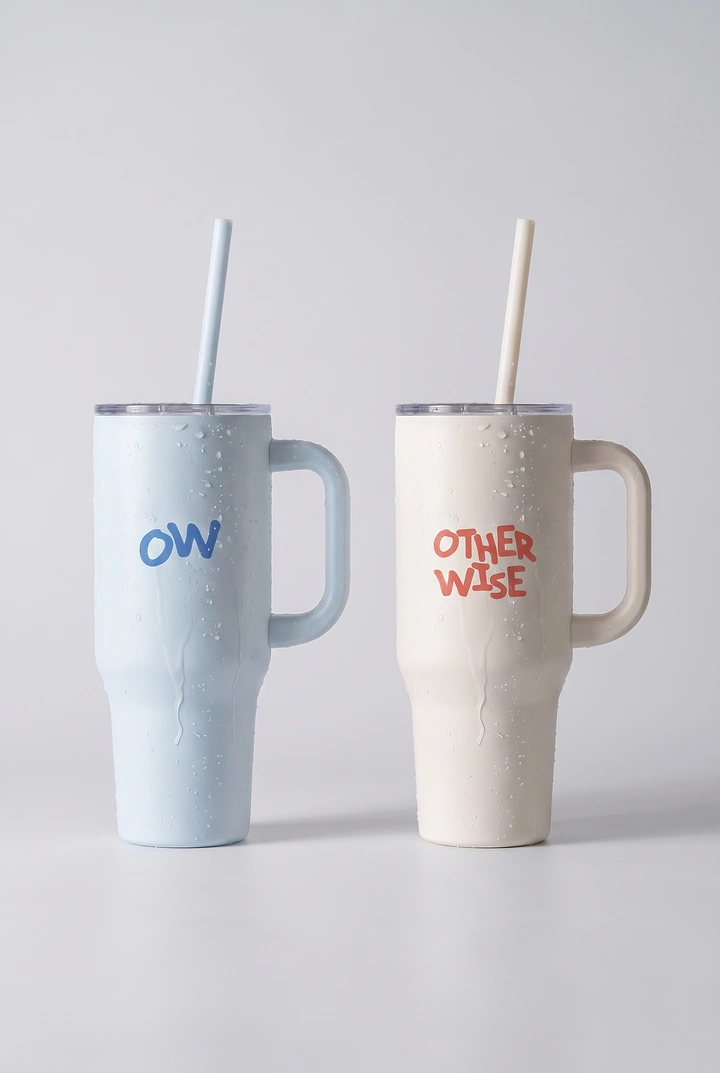 Tumblers, Flasks & Drinkware creative ad: Witty copy integrated into tumbler design