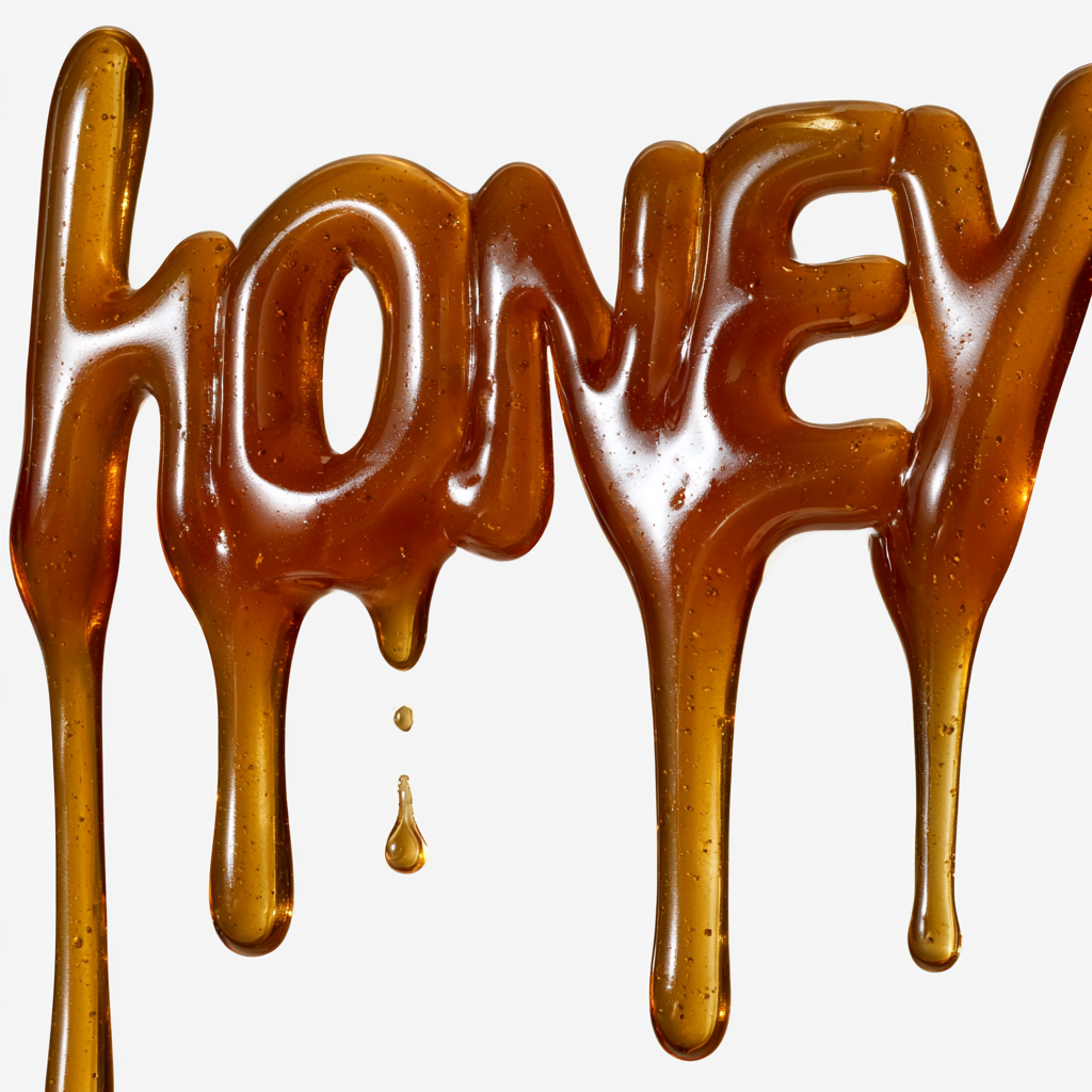 Instagram post: Honey-drip lettering creates memorable pun
