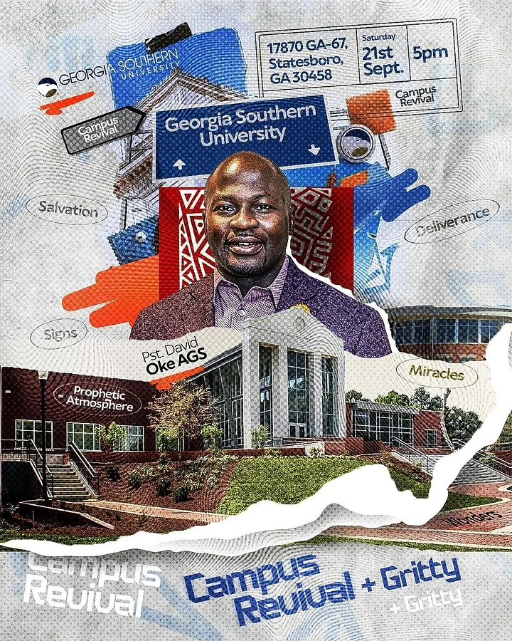 Universities & Colleges creative ad: Campus revival told through textured collage
