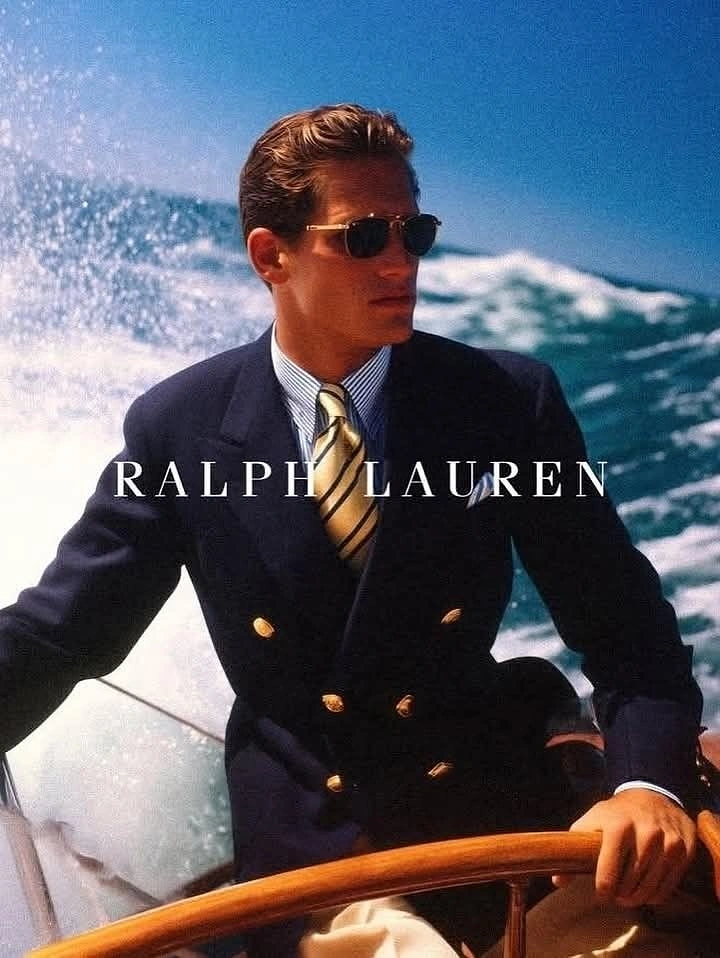 Men's Suits & Formal Wear creative ad: Polished Ralph Lauren campaign composition