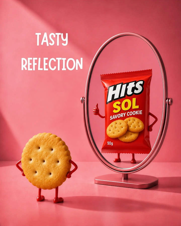 Snacks & Namkeen Brands creative ad: Cookie sees pack in mirror reflection