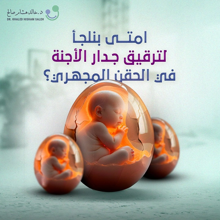Maternity Hospitals & Gynaecologists creative ad: Embryos visualized as glowing eggs