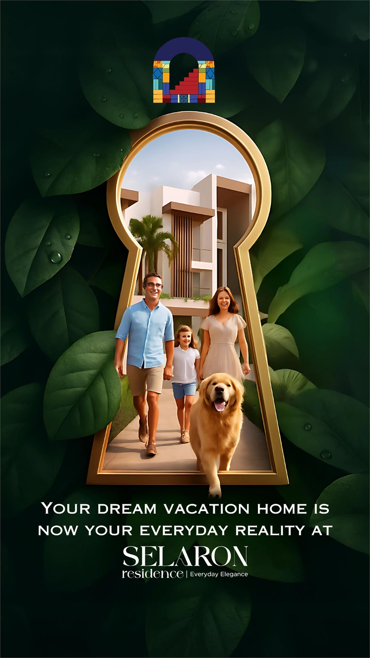 Vacation Rentals & Holiday Homes creative ad: Keyhole doorway turns residence into destination
