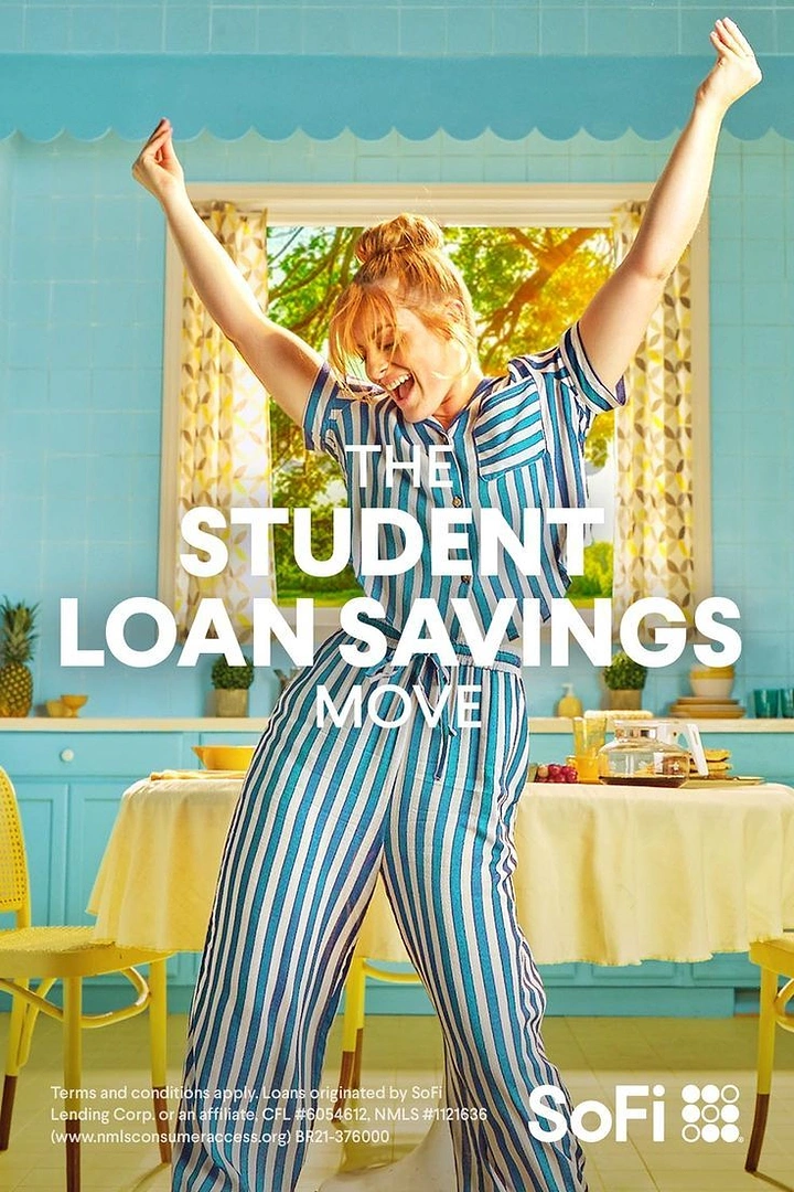 Personal & Business Loans creative ad: Energetic movement sells student savings