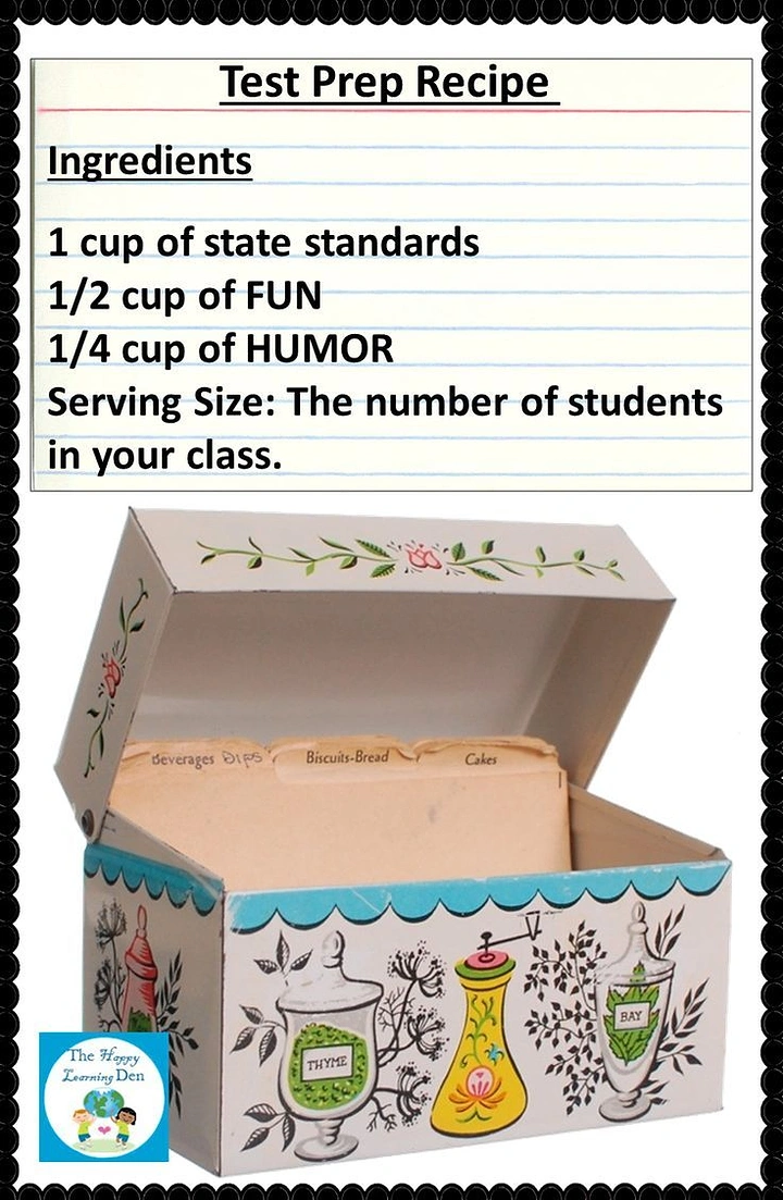 Test Prep & Exam Coaching creative ad: Recipe metaphor for test preparation