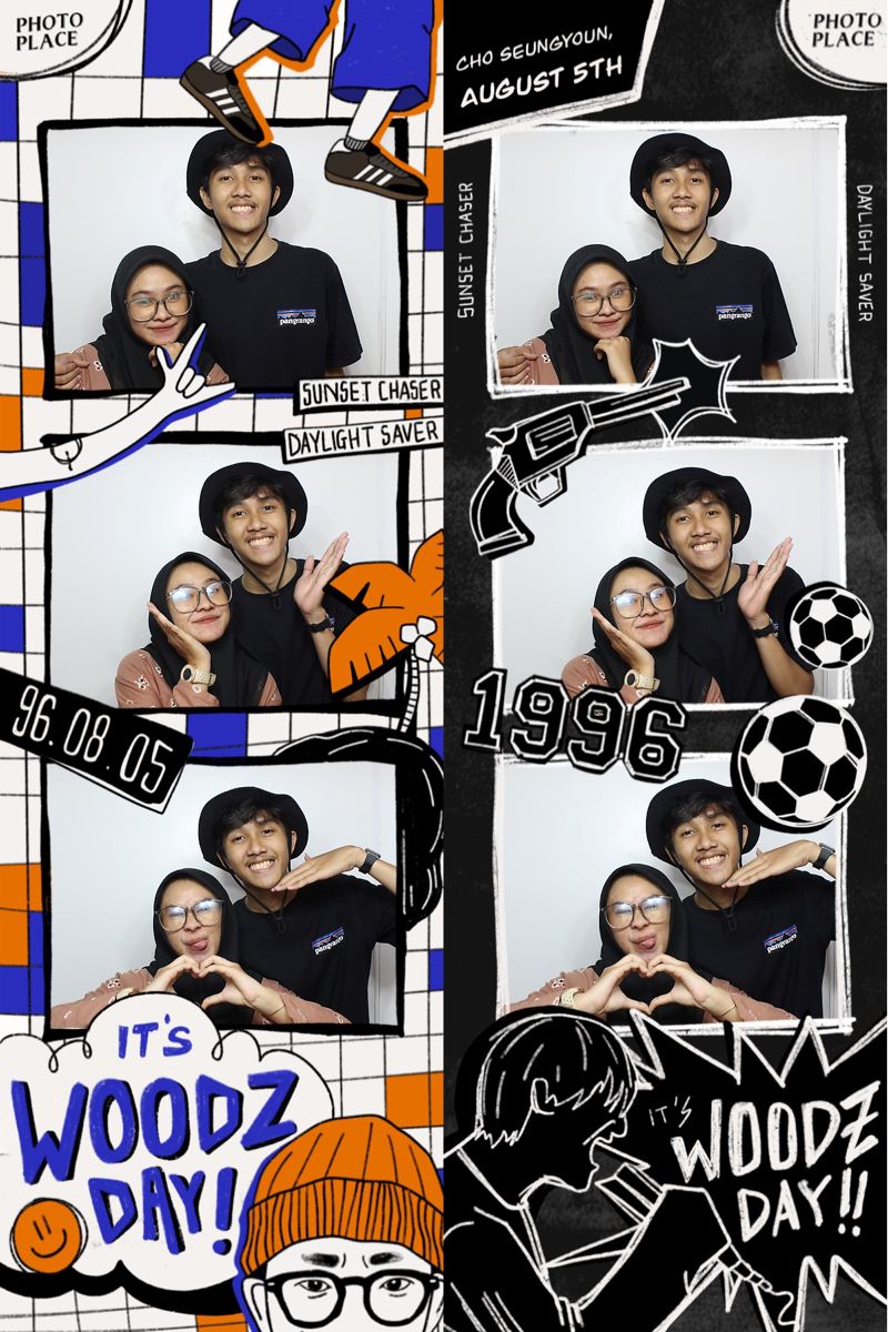 Story: Sports-zine illustration frames booth portraits, slide 2