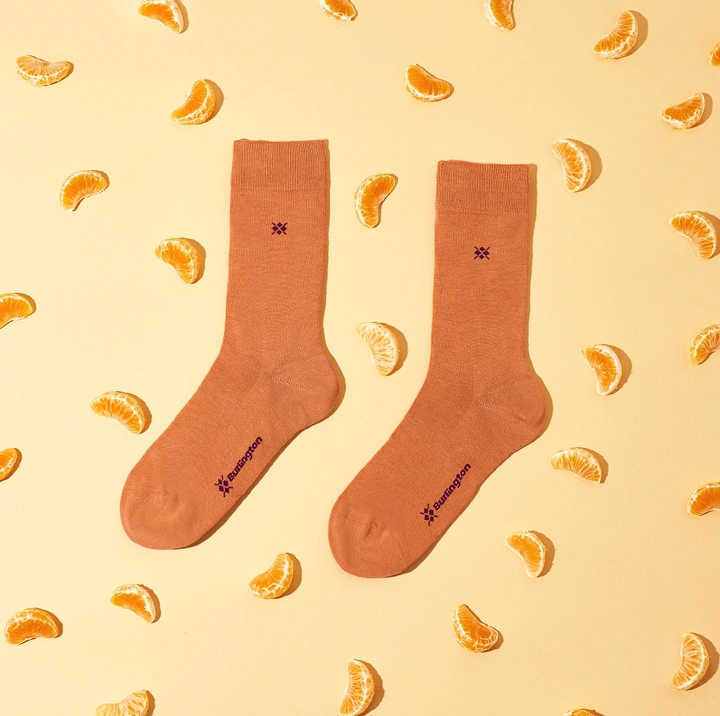 Socks Brands creative ad: Orange socks paired with orange slices