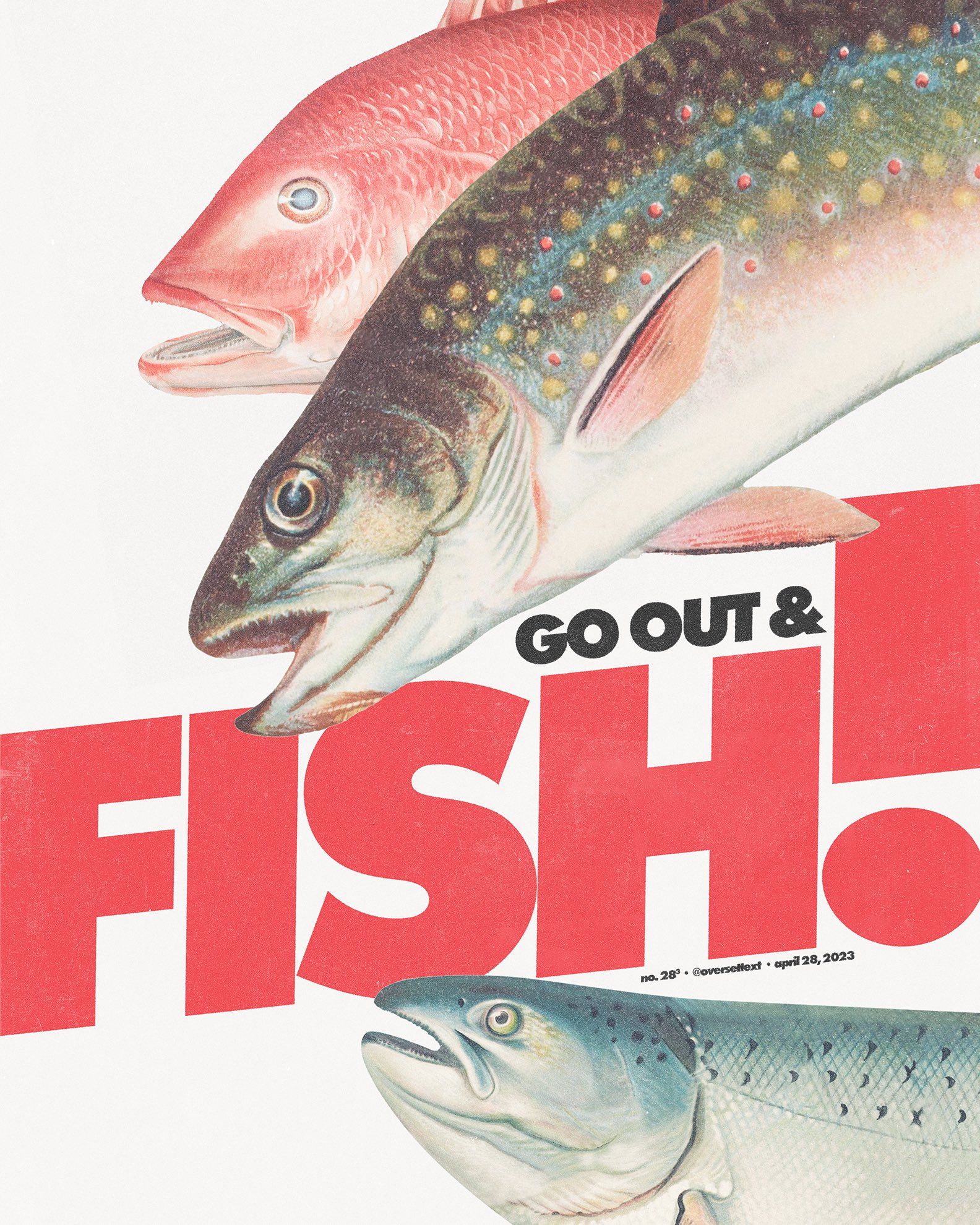 Instagram post: Strong fish pun drives poster concept