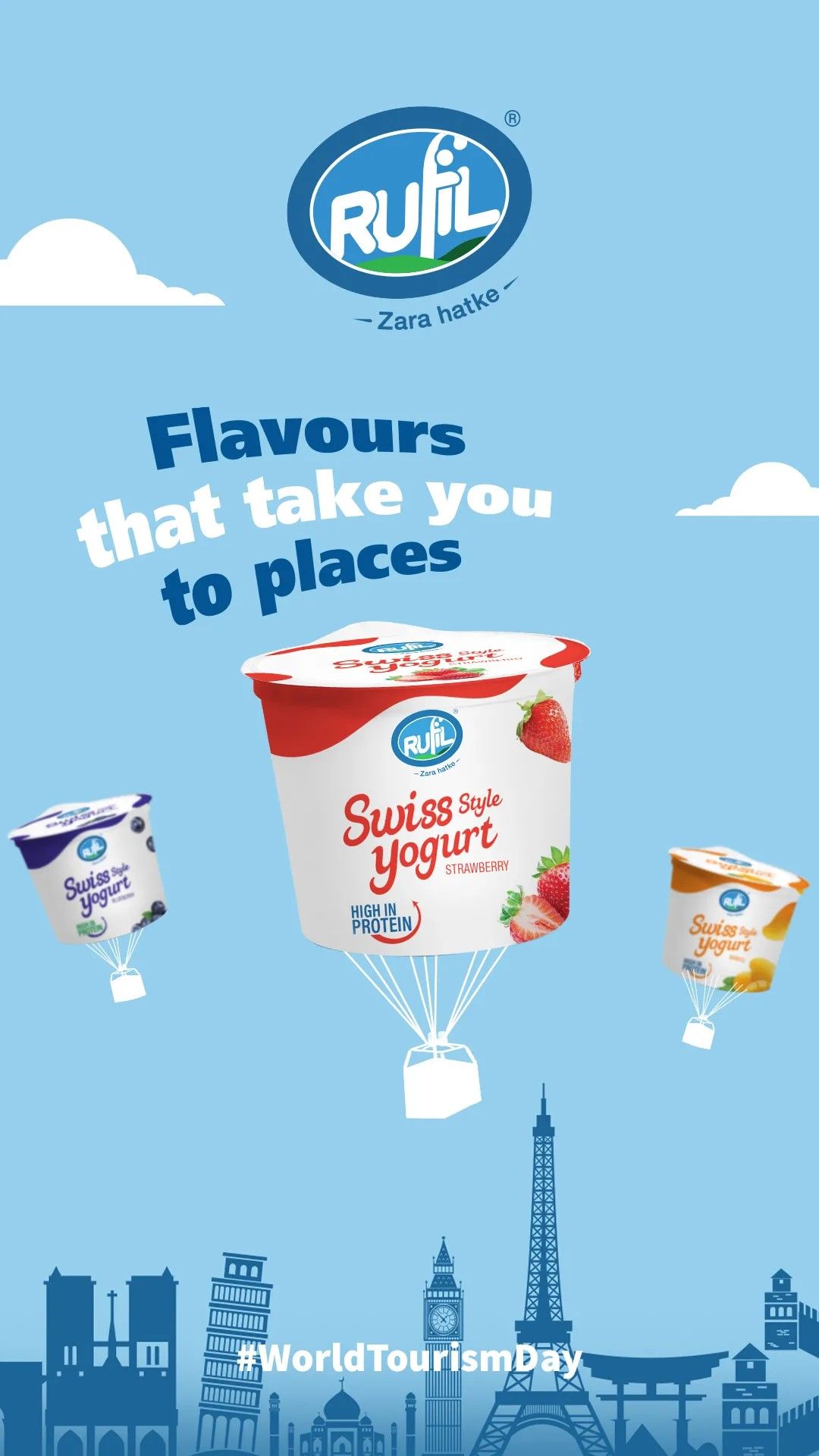 Story: Yogurt cups as hot air balloons