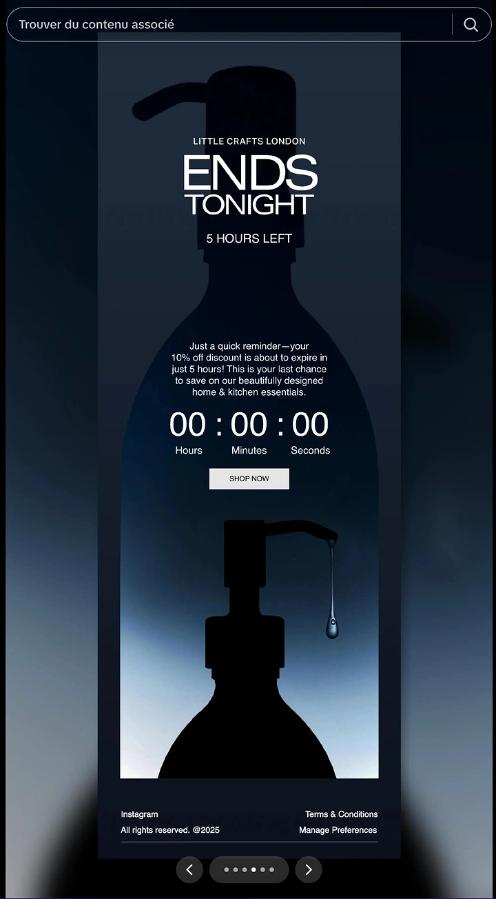Kitchenware & Cookware creative ad: Silhouetted soap dispenser bottle with dripping drop