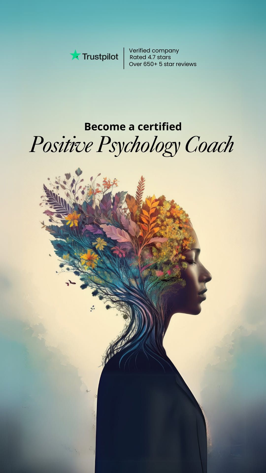 Story: Floral head portrait visualizes psychology