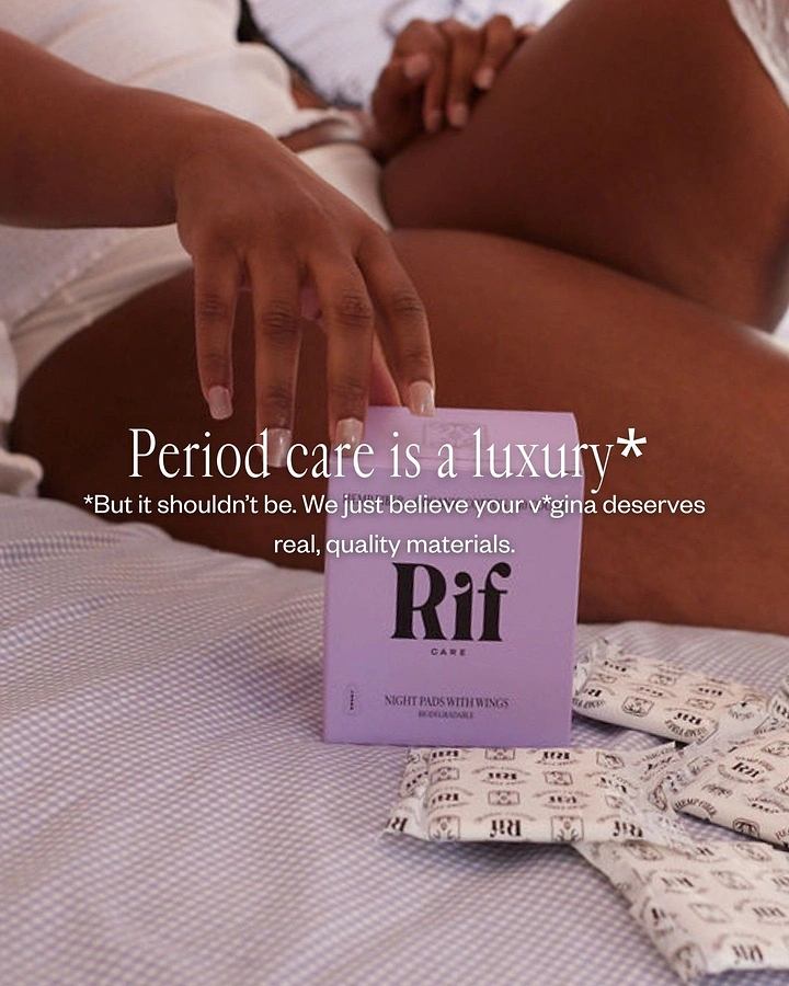 Period Care & Feminine Hygiene creative ad: Luxury framing challenges period-care pricing