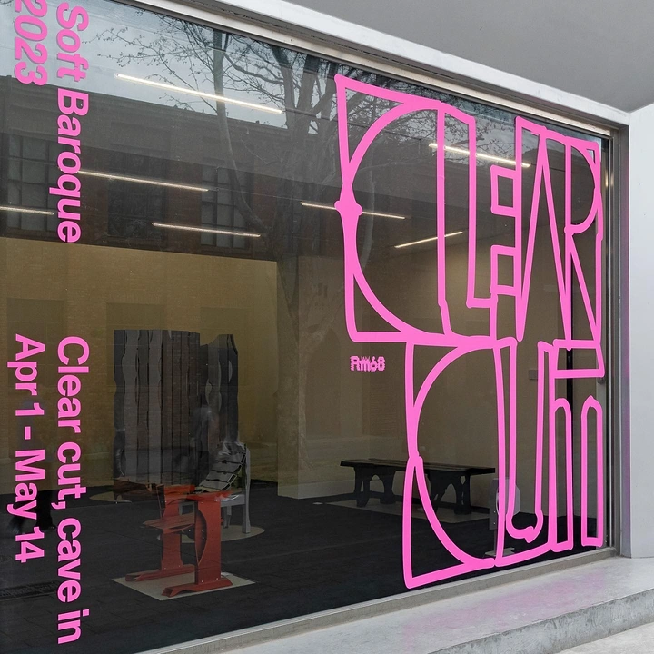 Window Tinting & Car Wraps creative ad: Bold carved-lettering window concept