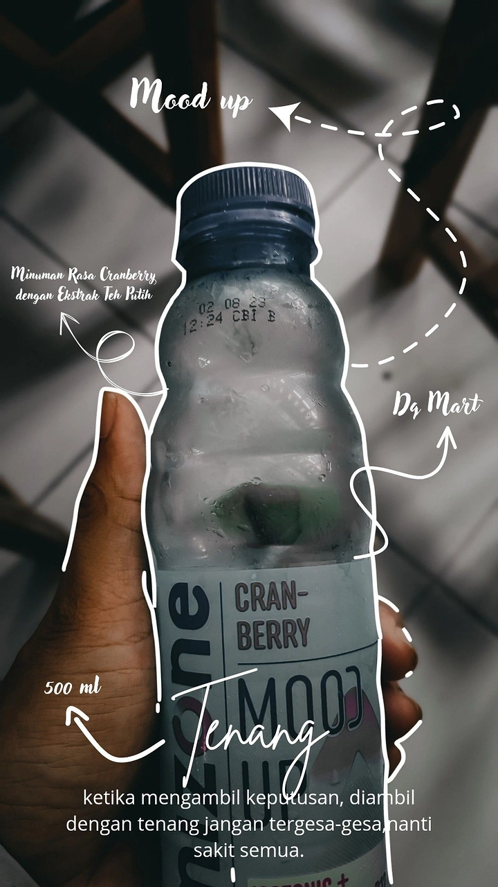 Packaged Drinking Water creative ad: Playful doodle annotations explain product use